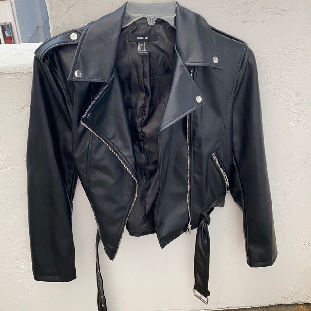 Forever 21 Black Leather Jacket